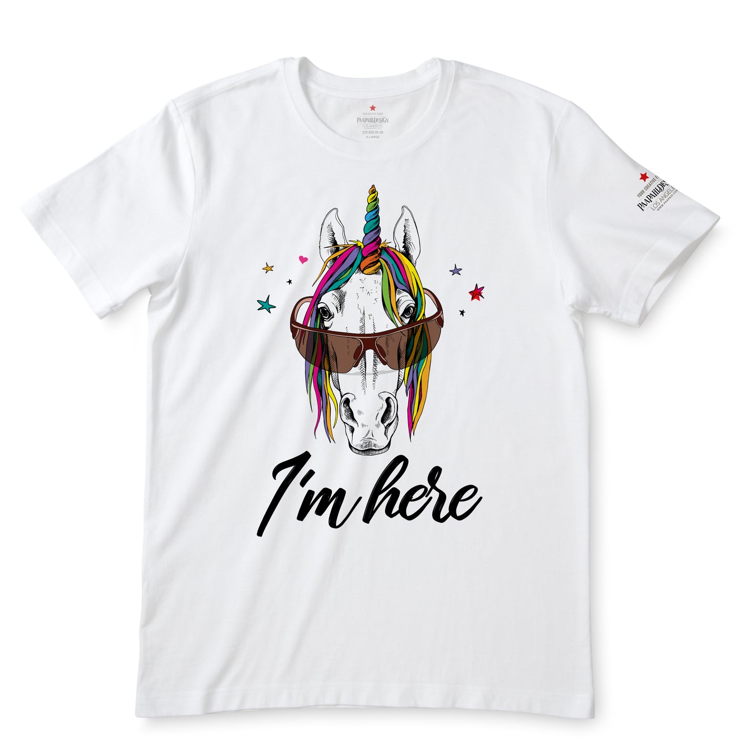 I'm here Unicorn Horse T-Shirts