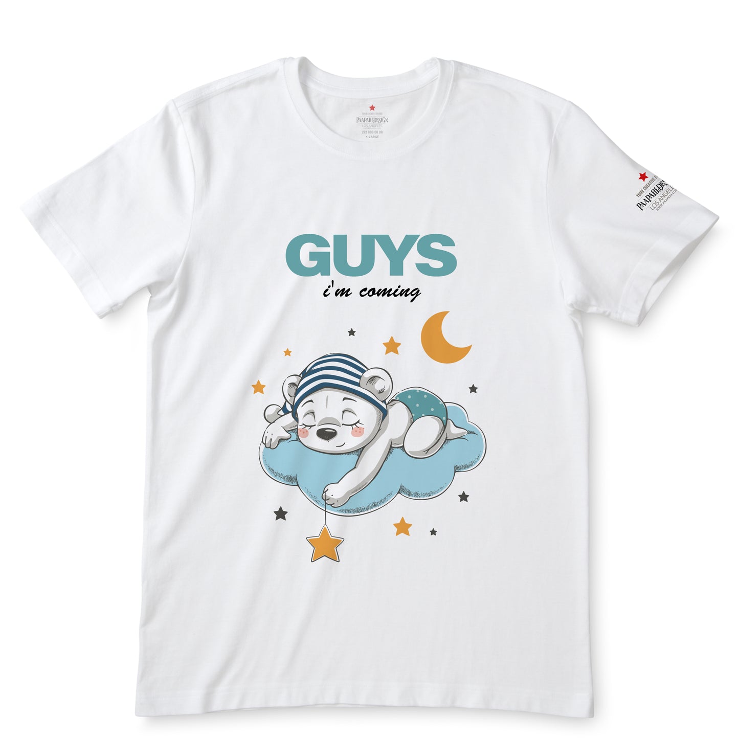 it's a Boy, Guys I'm Coming White T-Shirts