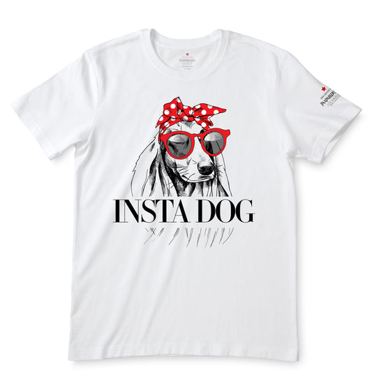 INSTA Dog White  T-Shirts