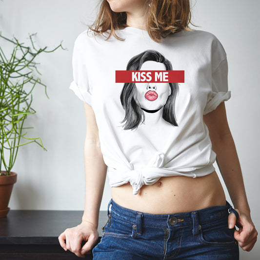 Kiss Me White  T-Shirts