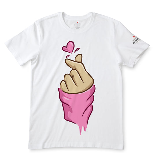 Korean Love White T-Shirts