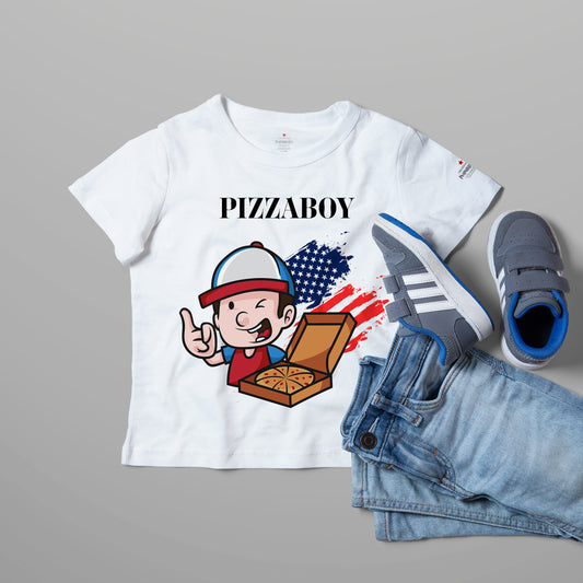 Pizza Boy White T-Shirts