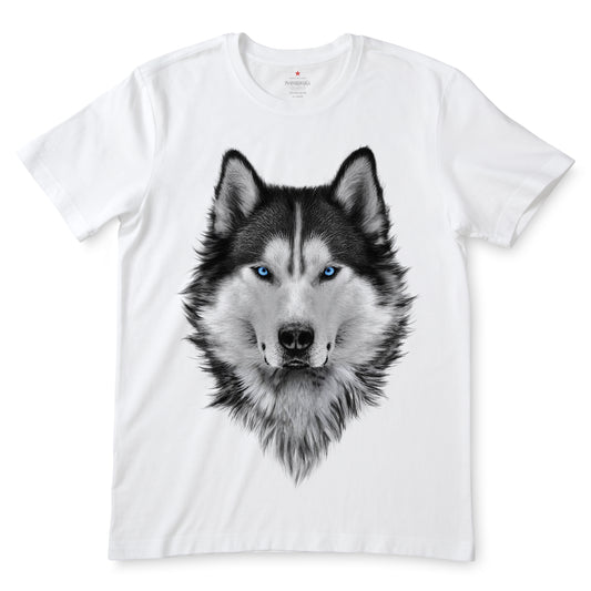 Husky White T-Shirts